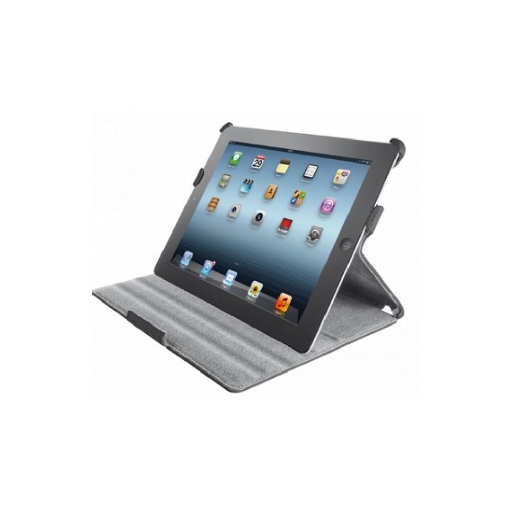 TRUST Hardcover skin & folio stand for iPad – croc black