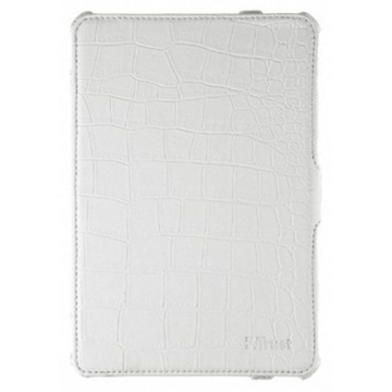 ტაბლეტის ქეისი  TRUST Hardcover skin & folio stand for iPad Mini - croc white