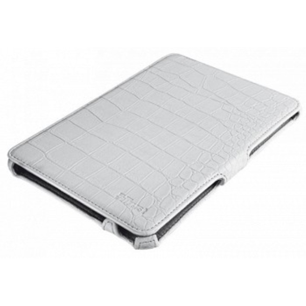 ტაბლეტის ქეისი  TRUST Hardcover skin & folio stand for iPad Mini - croc white