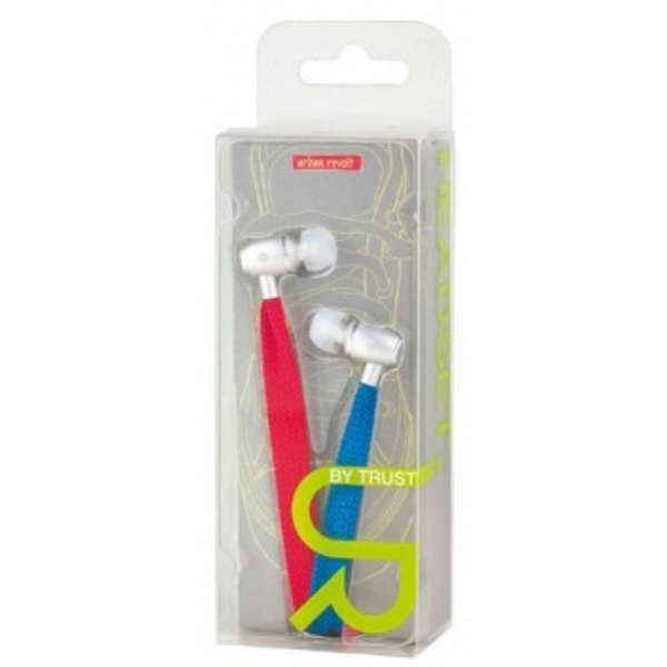 ყურსასმენი  TRUST Shoelace style in-ear headset for tablet and smartphone, with inline microphone