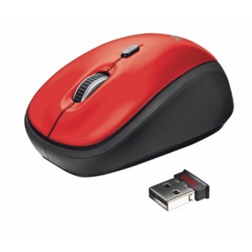 მაუსი  TRUST Yvi Wireless Mouse - red