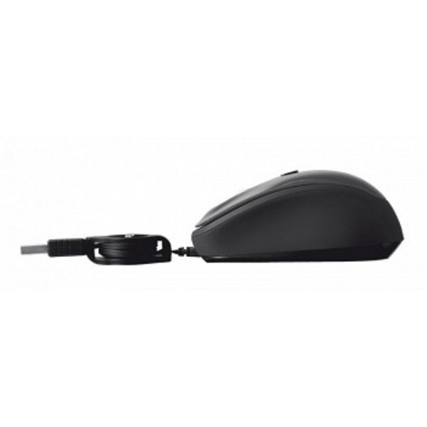 მაუსი  TRUST Yvi Retractable Mouse - black