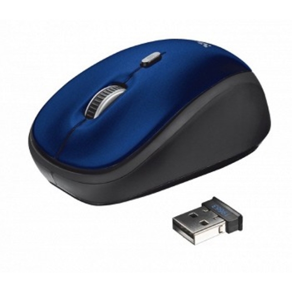 მაუსი TRUST 19663 Yvi Wireless Mouse Flower Blue