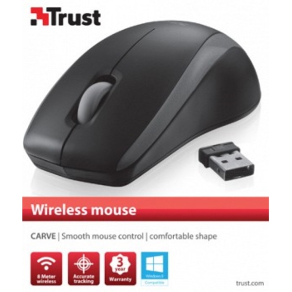 მაუსი  TRUST Carve Wireless Mouse