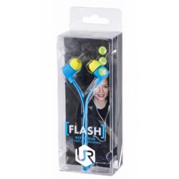 ყურსასმენი TRUST Flash Reflecting In-ear Headphone - cyan