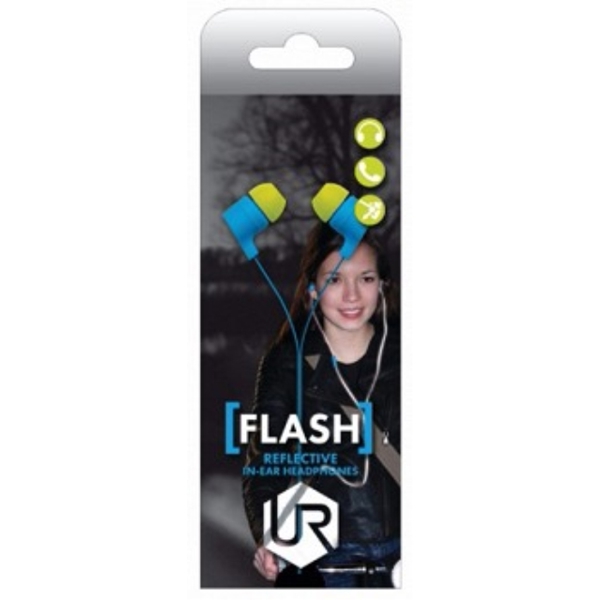 ყურსასმენი TRUST Flash Reflecting In-ear Headphone - cyan