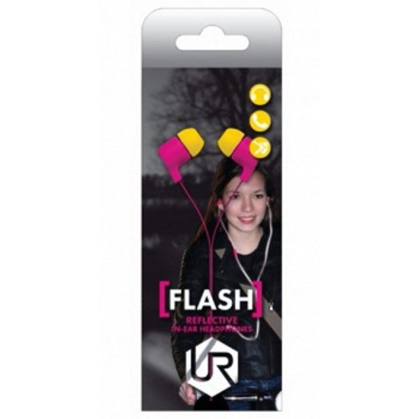 ყურსასმენი TRUST Flash Reflecting In-ear Headphone - magenta