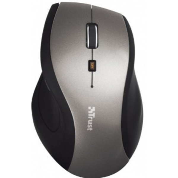 მაუსი TRUST Sura Wireless Mouse - 2 side buttons, sensitivity switch button (800-1600 DPI), rubber coated sides