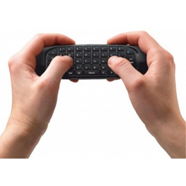 კლავიატურა  TRUST Compact Wireless Entertainment Keyboard & Air Mouse - Multimedia keyboard and Mouse to control your Smart TV, laptop, PlayStation or Xbox, easy cursor control by moving the keyboard in the air