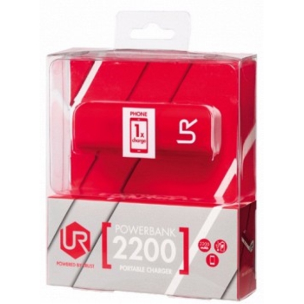 პორტატული დამტენი TRUST PowerBank 2200 - red