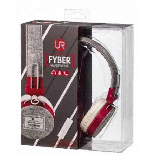 ყურსასმენი TRUST Fyber Headphone - grey/red