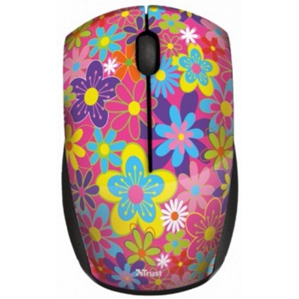 მაუსი  TRUST Ovy Wireless Micro Mouse - Flower Power