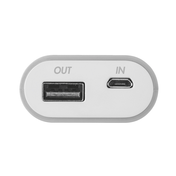 პორტატული დამტენი  TRUST CINCO POWERBANK 5200PORTABLE CHARGER - GRAY / WHITE