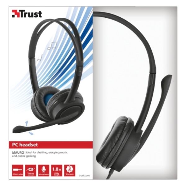 ყურსასმენი TRUST MAURO ANALOG PC HEADSET