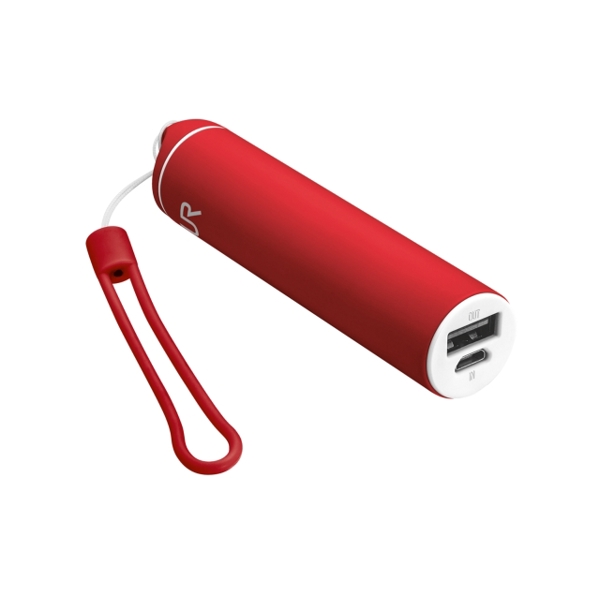 პორტატული დამტენი  TRUST STILO POWERSTICK PORTABLE CHARGER 2600 - RED