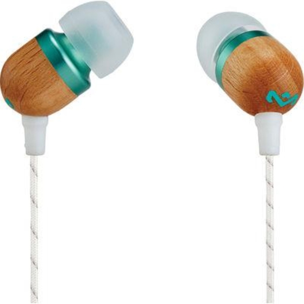 ყურსასმენი  HOUSE OF MARLEY EM-JE041-MNC SMILE JAMAICA IN-EAR HEADPHONES WITH REMOTE AND MICROPHONE (MINT)