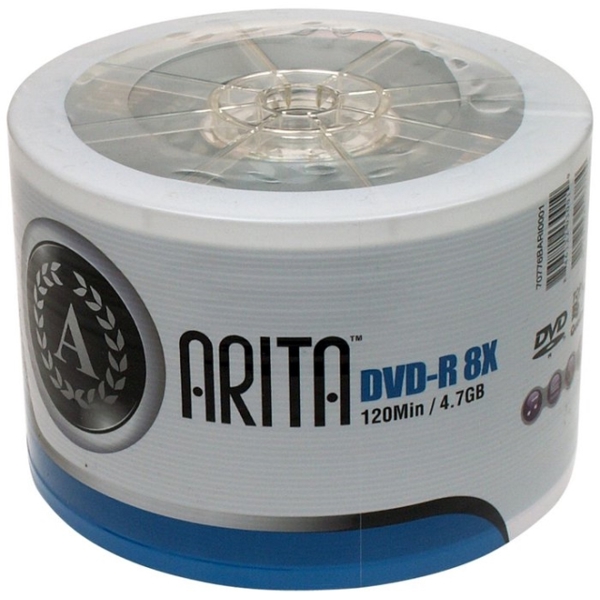 ARITA DVD-R 4.7GB 50 SP 50 ცალიანი შეკვრა