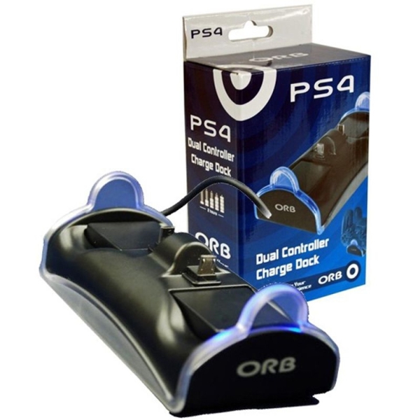 სათამაშო აქსესუარი DUAL CONTROLLER CHARGER DOCK (ORB)\PS4