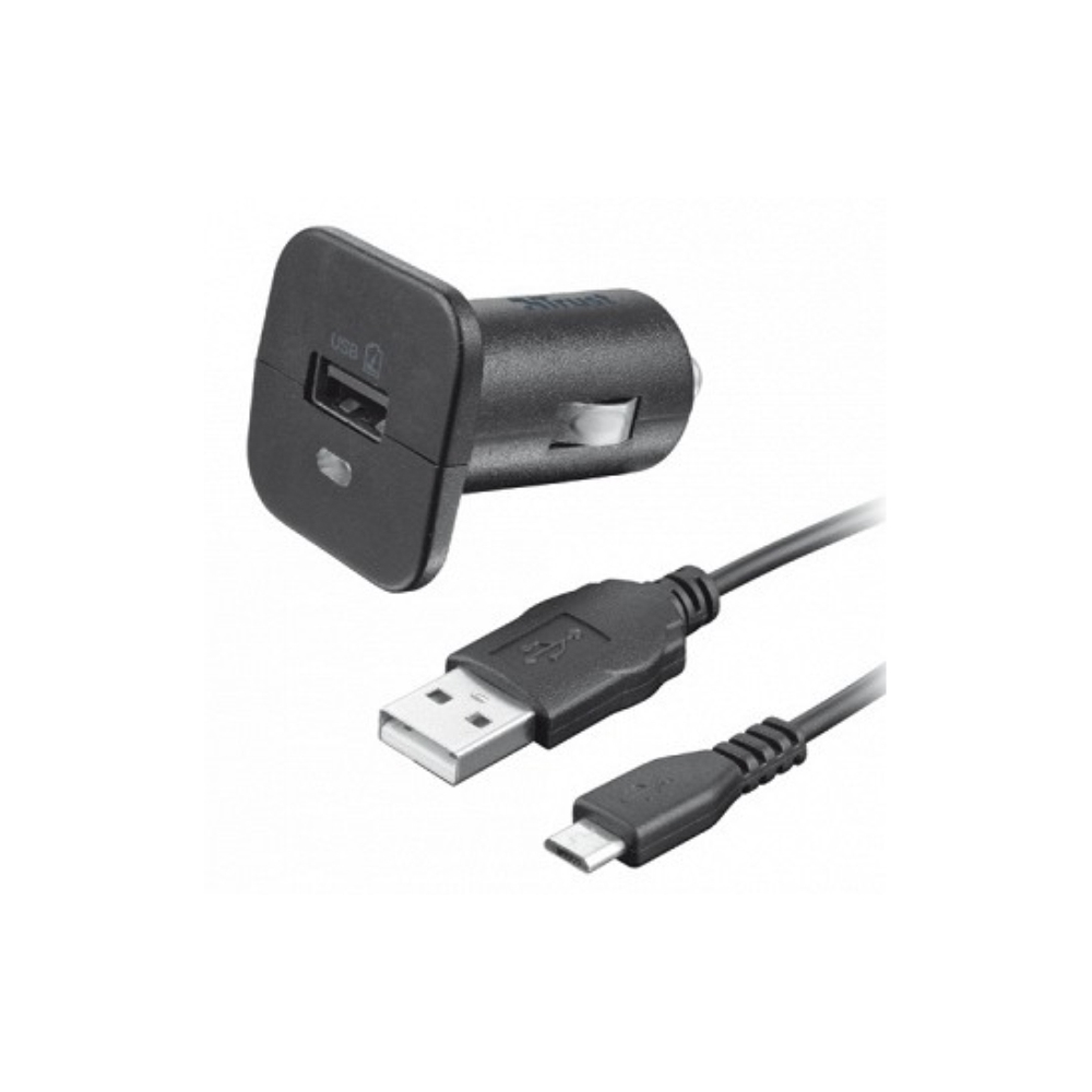 საავტომობილე დამტენი TRUST 10W CAR CHARGER WITH CABLE FOR SAMSUNG GALAXY (19422)     