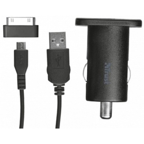 საავტომობილე დამტენი TRUST 10W CAR CHARGER WITH CABLE FOR SAMSUNG GALAXY (19422)     