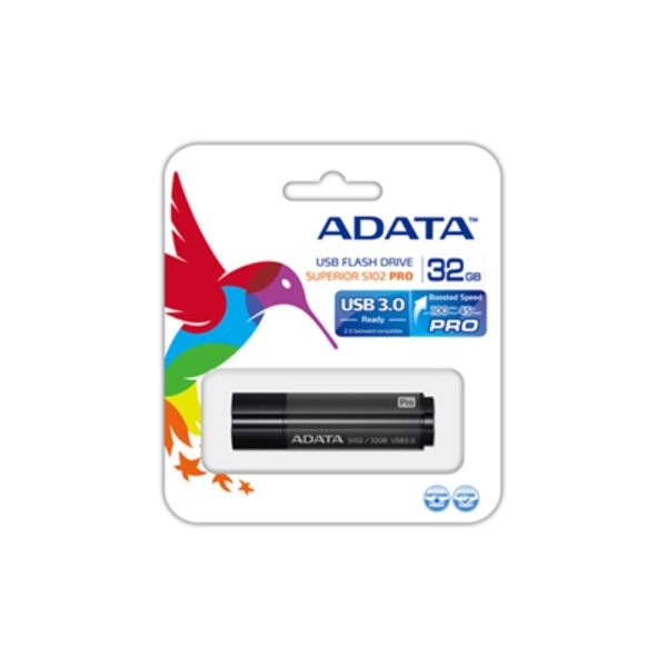 USB ფლეშ მეხსიერება ADATA S102 Pro 32 GB USB 3.0 Grey