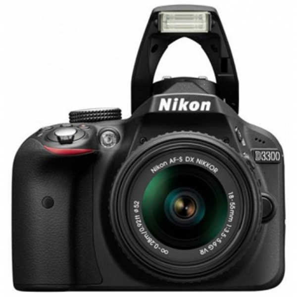 ფოტოაპარატი   Nikon D3300 Kit (18-55) Black DSLR Camera