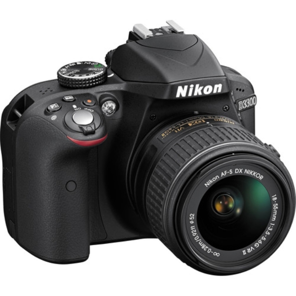 ფოტოაპარატი   Nikon D3300 Kit (18-55) Black DSLR Camera