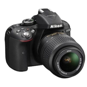 ფოტოაპარატი  Nikon D5300 Kit (18-55) Black DSLR Camera