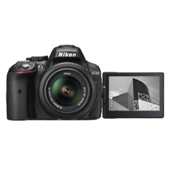 ფოტოაპარატი  Nikon D5300 Kit (18-55) Black DSLR Camera