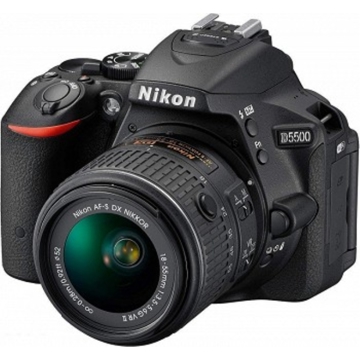 ფოტოაპარატი  Nikon D5500 Kit (18-55) Black DSLR Camera