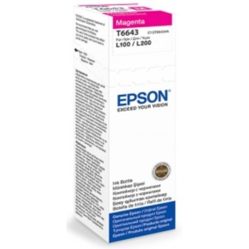 კარტრიჯი EPSON 664 ORIGINAL (C13T66434A) I/C (m) L100 Magenta ink bottle 70ml