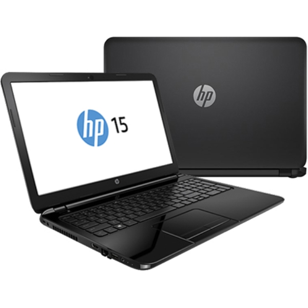 ნოუთბუქი  HP COMPAQ HP 15  BLACK HD  15.6"  HD LED E2- 7110, 2GB, 500GB, DVD-RW ,DOS