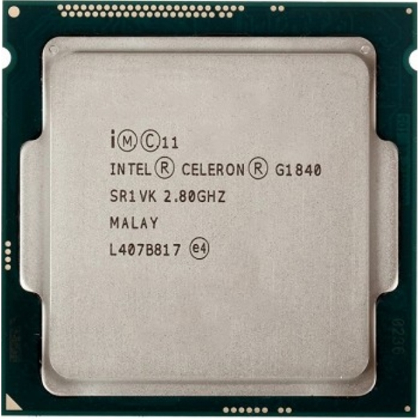 პროცესორი INTEL CELERON G1840 (2 MB ქეშ მეხსიერება, 2.8 GHZ) 1333/1150