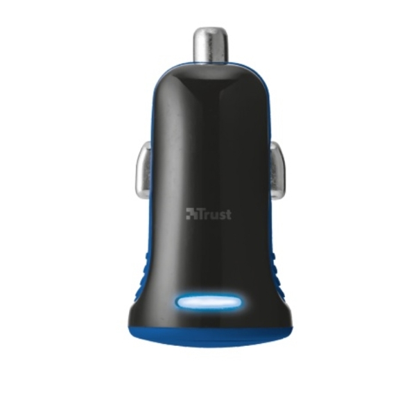 USB  დამტენი  TRUST CAR CHARGER 5W-BLU