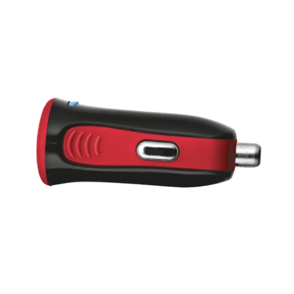 USB  დამტენი  TRUST CAR CHARGER 5W-RED