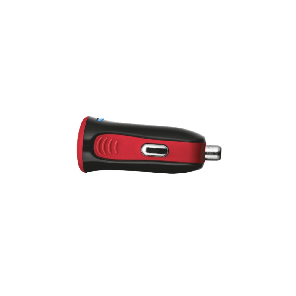 USB  დამტენი  TRUST CAR CHARGER 5W-RED