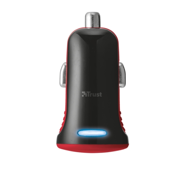 USB  დამტენი  TRUST CAR CHARGER 5W-RED