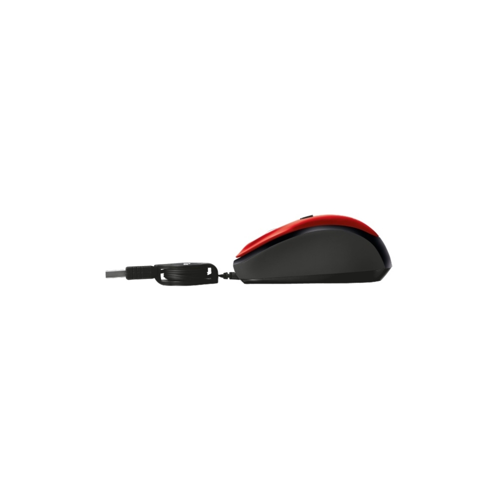 მაუსი   TRUST YVI RETRACTABLE  MOUSE RED