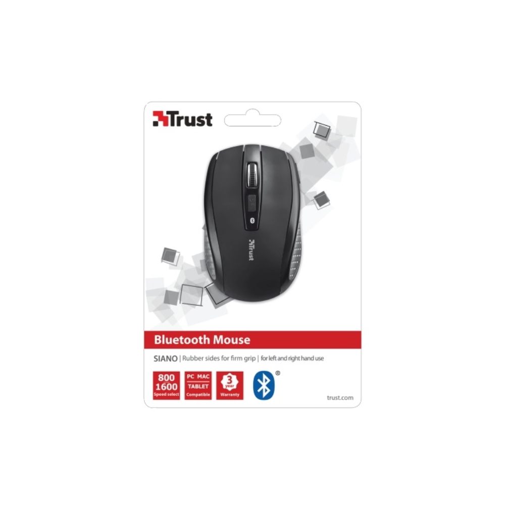 მაუსი  TRUST WIRELESS MOUSE - BLACK