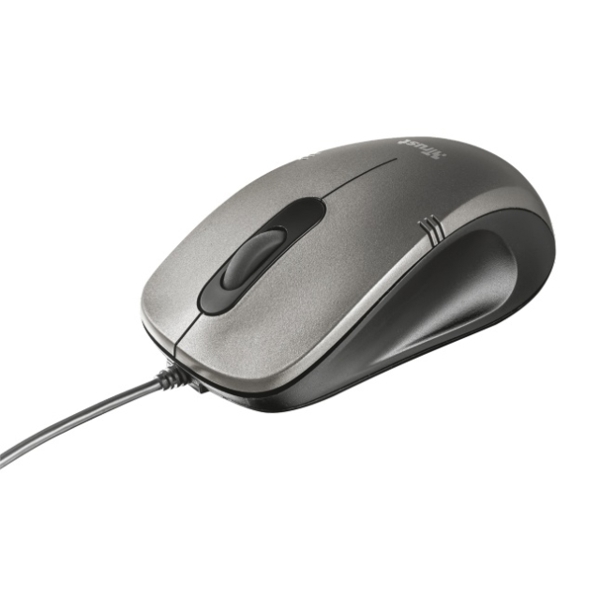 მაუსი  TRUST Compact optical mouse with 3 buttons,1000 dpi,Cable length 1.5m.