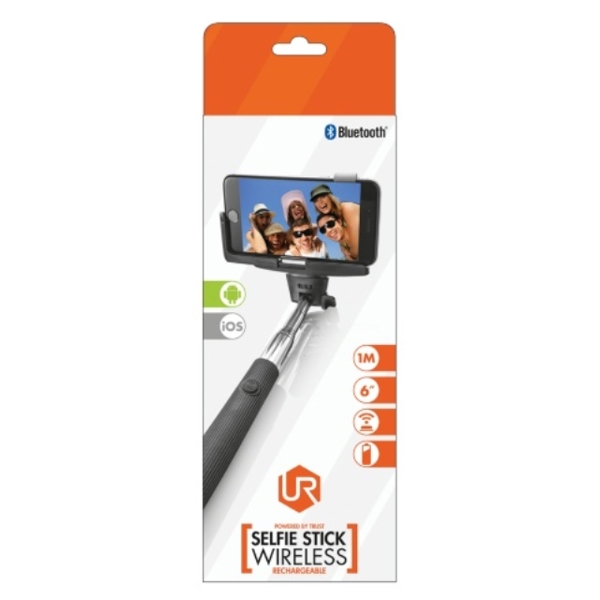 სელფის მონოპოდი  TRUST UR WIRELESS Bluetooth SELFIE STICK android & IOS  204997