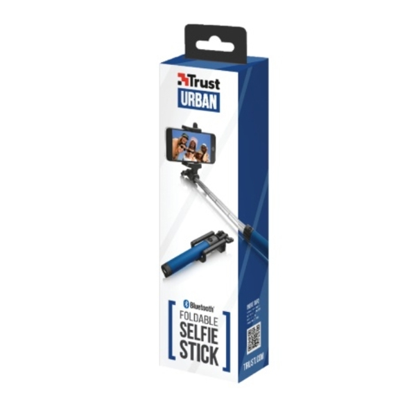 სელფის მონოპოდი  Trust BLUETOOTH FOLDABLE SELFIE STICK - BLUE