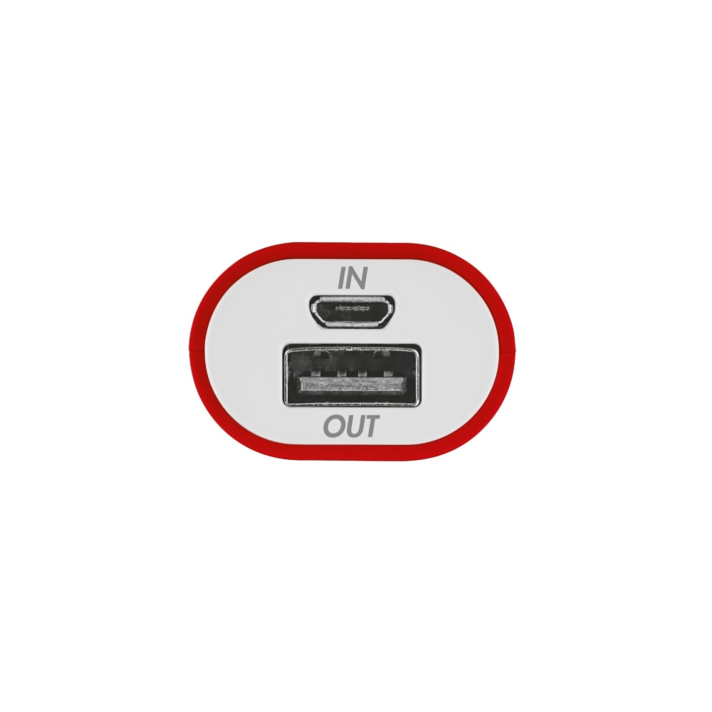 პორტატული დამტენი  TRUST POWERBANK 2600 RED/WHT