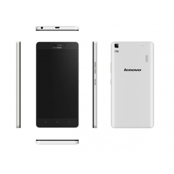 (REFURBISH, VERY GOOD) REFURBISH  LENOVO A6000  DUAL SIM LTE WHITE