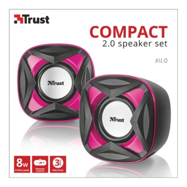 აკუსტიკური სისტემა TRUST  XILO COMPACT 2.0 SPEAKER SET - PINK