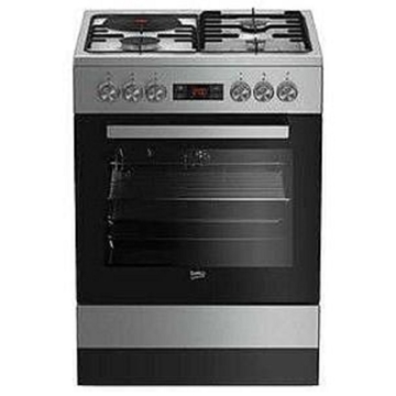 გაზქურა BEKO FSE 63320 DX, 3 Gas, Oven, Metal