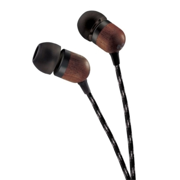 ყურსასმენი  HOUSE OF MARLEY EM-JE041-SB SMILE JAMAICA IN-EAR HEADPHONES WITH REMOTE AND MICROPHONE (SINGBLACK)