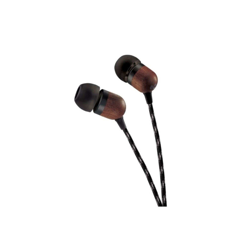 ყურსასმენი  HOUSE OF MARLEY EM-JE041-SB SMILE JAMAICA IN-EAR HEADPHONES WITH REMOTE AND MICROPHONE (SINGBLACK)