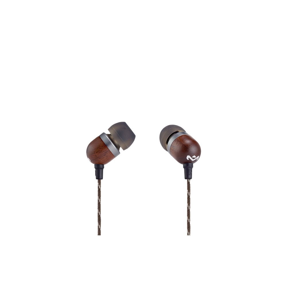 ყურსასმენი  HOUSE OF MARLEY EM-JE041-SB SMILE JAMAICA IN-EAR HEADPHONES WITH REMOTE AND MICROPHONE (SINGBLACK)