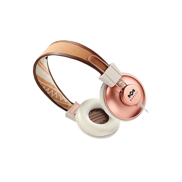 ყურსასმენი HOUSE OF MARLEY EM-JH011-CP  POSITIVE VIBRATION HEADPHONES WITH REMOTE AND MICROPHONE  COPPER